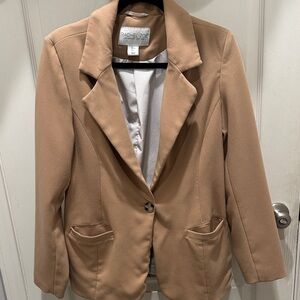 Rachel Zoe Camel Tailored Blazer – Size L for Women